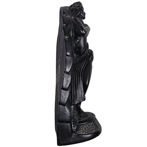 Coco joe Hawaiian Hula Girl Souvenir Figurine 5" Hawaii Black Resin Statue - Picture 7 of 9